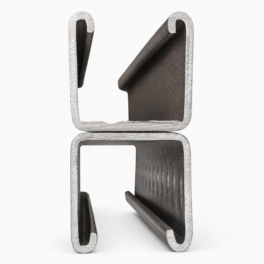 Superstrut® A1202-10T316SS A Series Back-to-Back Combination Channel, 10 ft L 1-5/8 in W 1-5/8 in D 12 ga THK, 316 Stainless Steel, Domestic