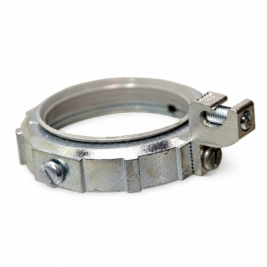 T&B® BG804 Insulated Grounding Bushing, 1-1/4 in Trade, 14 AWG Wire Min, 4 AWG Wire Max, 1-15/16 in Dia, Malleable Iron