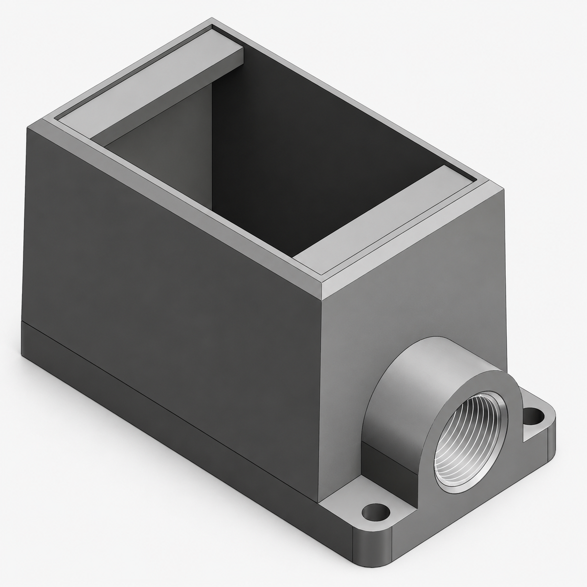 T&B® FD2-TB Type FD Dead End Deep Style Cast Device Box, Iron, 1 Gang, 1 Outlet, 1 Knockout, 2-3/4 in W x 2-13/16 in D x 4-9/32 in H