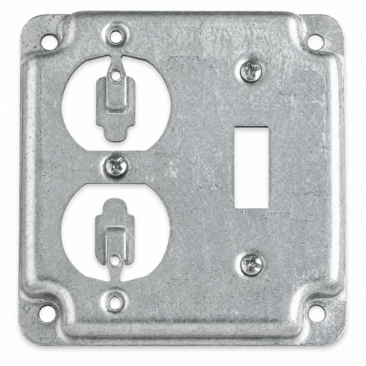 Steel City® RS-2 RS Series Surface Cover, 4 in L x 4 in W x 1/2 in D, Steel