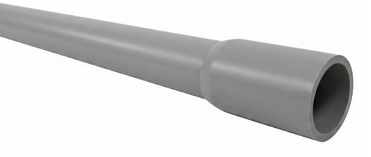 3 in. PVC Electrical Conduit, Gray, Schedule 40, For Direct Burial and Exposed Installations