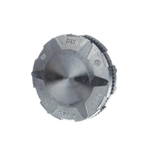 H150A Hub Connector With Thermoplastic Insulated Throat, 1-1/2 in, For Use With Rigid/IMC Conduits, Aluminum