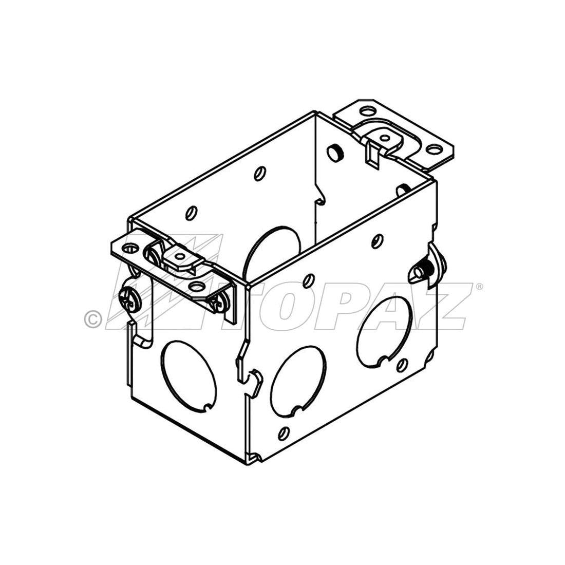 G601 Switch Box 3" X 2" 2-1/2" Deep W/ Conduit