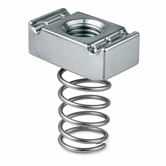 3/8-16 Channel Nut with Standard Spring, Import