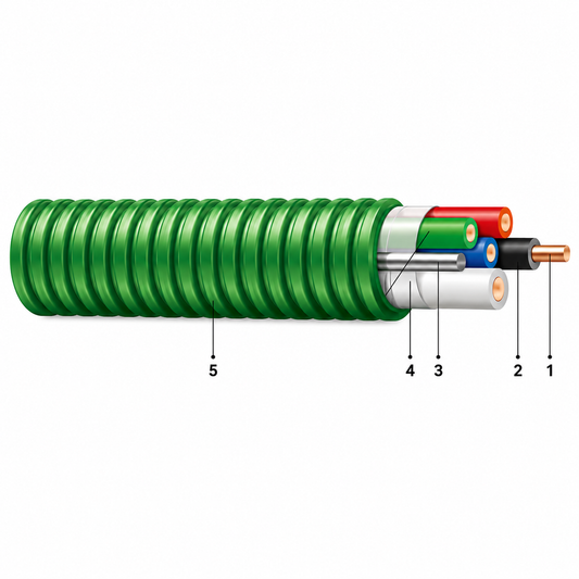 Southwire® THHN/THWN-2 Building Wire, 2-Conductor, 12 AWG, 600V, Green