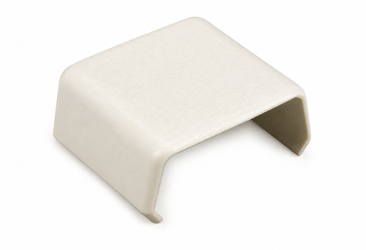 Wiremold® 406-WH 1-Channel Non-Metallic Cover Clip, For Use With 400BAC 600 VAC Raceway, PVC, Textured