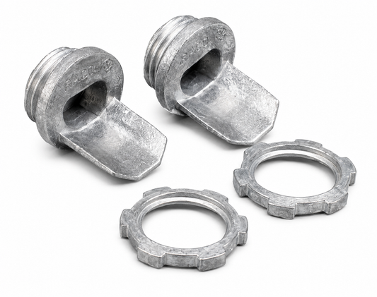 Wiremold® 5781A Male Box Connector, For Use With 500, 700 1-Piece 1-Channel 600 VAC Raceway, Steel, Galvanized