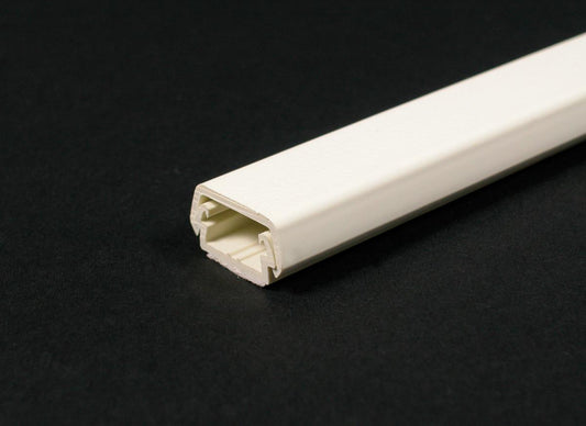 Wiremold® WMD400BAC Non-Metallic Raceway Base With Cover, 5 ft L x 7/8 in W x 7/16 in H, Ivory