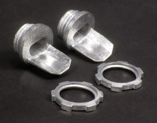 Wiremold® 5781 Male Box Connector, For Use With 500, 700 1-Piece 1-Channel 600 VAC Raceway, Steel, Galvanized