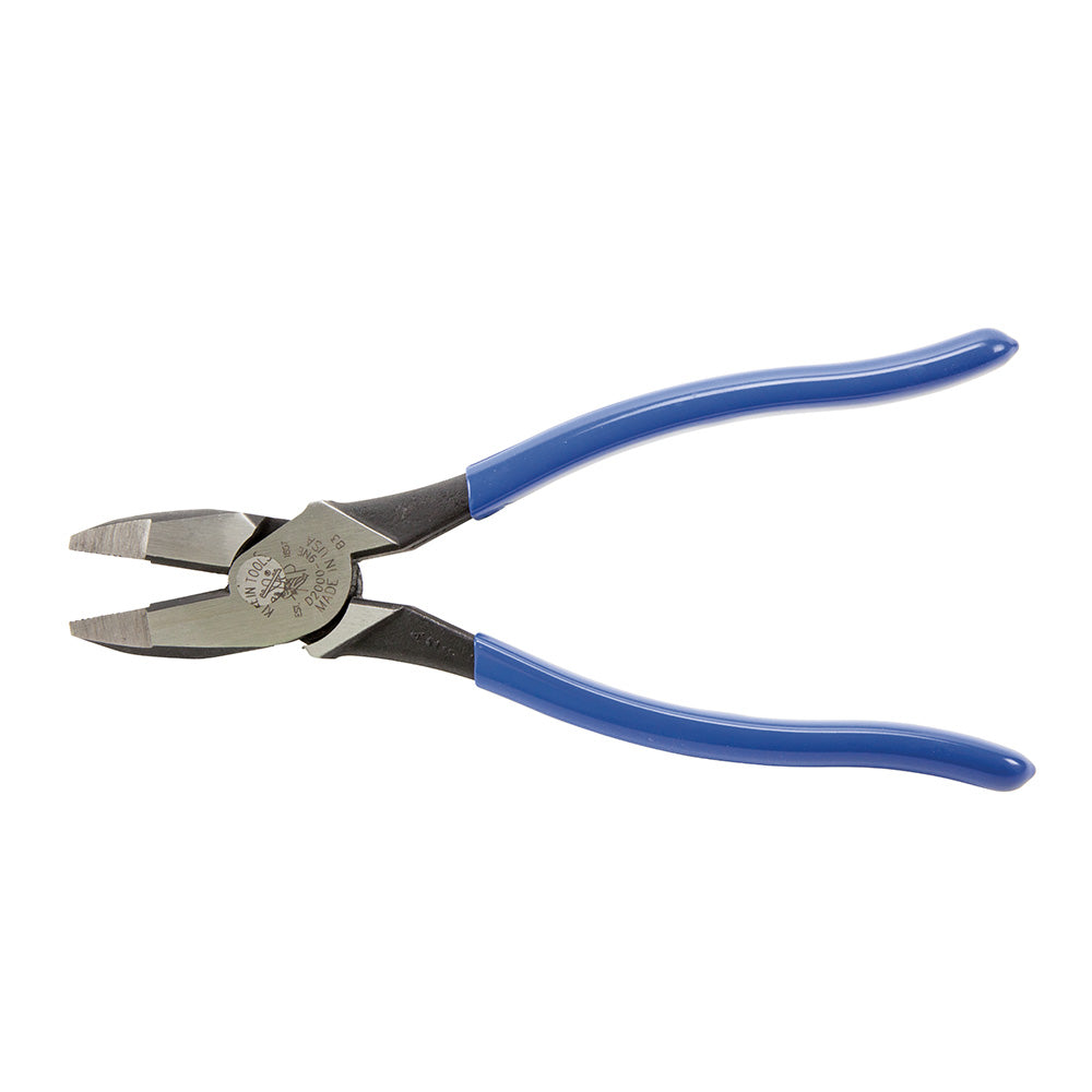 Klein® D2000-9NE Heavy Duty Lineman's Plier, 1-19/32 in L x 1-1/4 in W x 5/8 in THK Steel Jaw, Crosshatch Knurled Jaw Surface, 9.33 in OAL