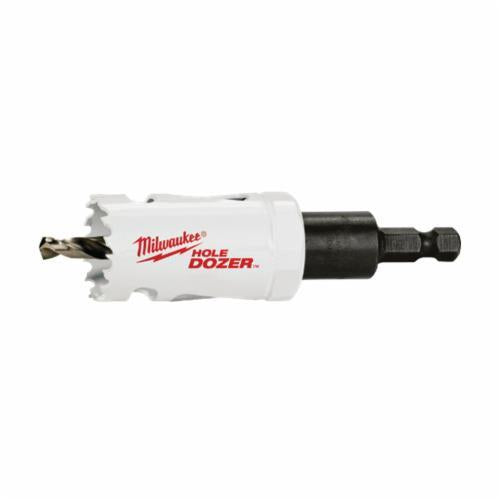 Milwaukee HOLE DOZER 49-56-9609 Hole Saw, 1 in Dia, 1-5/8 in D Cutting, Bi-Metal/8% Cobalt Cutting Edge