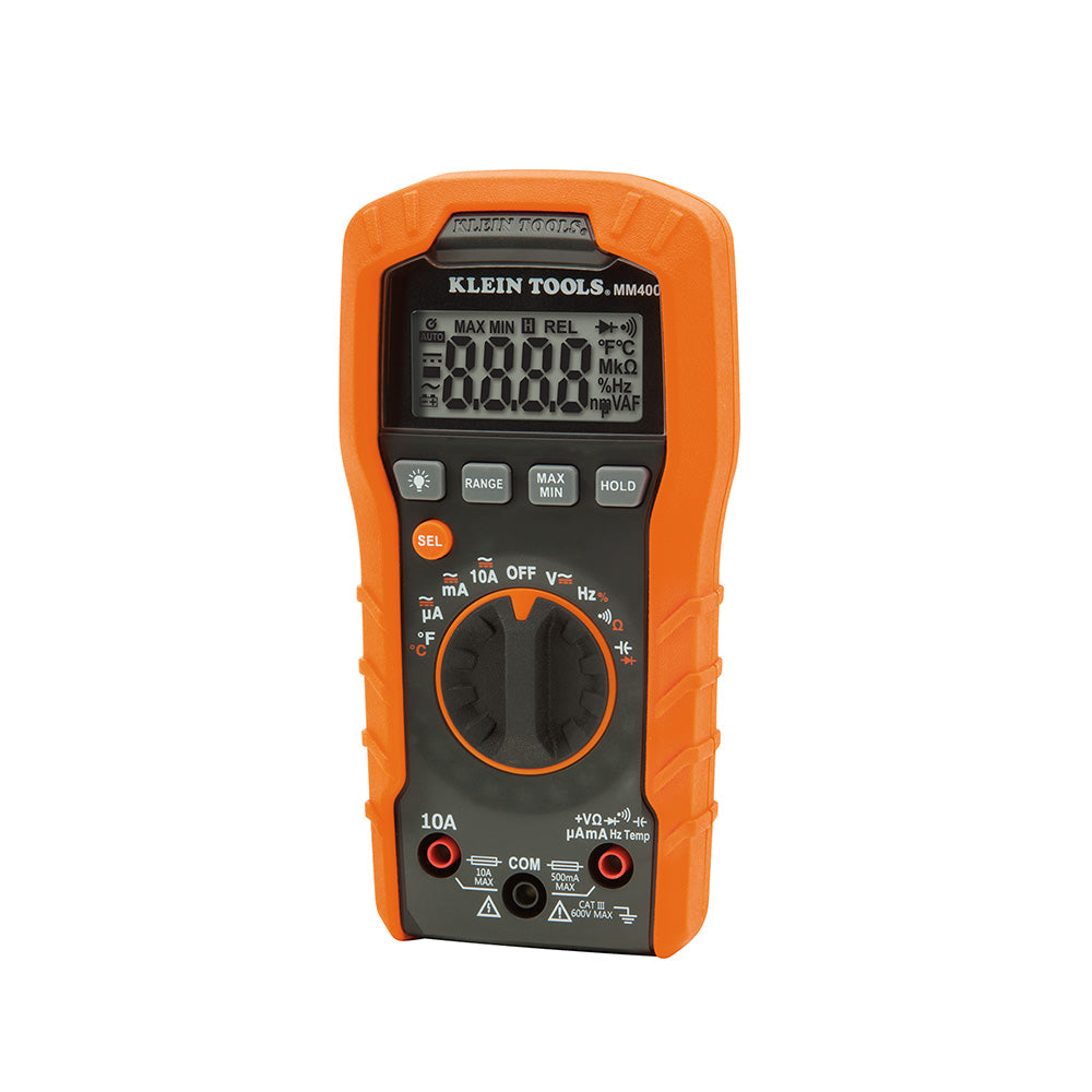 Klein® KLEMM400 Digital Multimeter, Auto-Ranging, 600V AC/DC