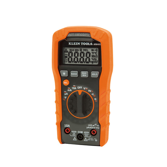 Klein® KLEMM400 Digital Multimeter, Auto-Ranging, 600V AC/DC