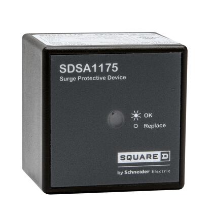 Square D™ SDSA1175 Surgelogic™ Surge Protective Device, Type 1, 36 kA, 120/240 VAC, 1-Phase, 3-Wire, 25 kA SCCR, NEMA 4X