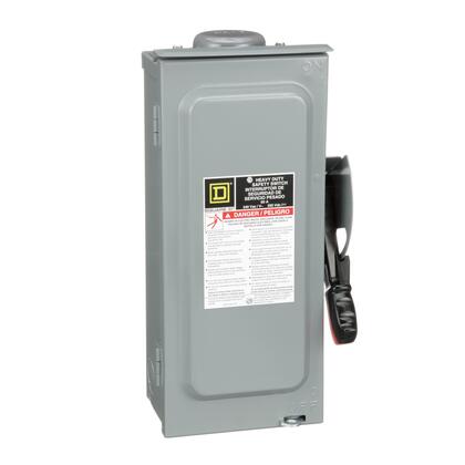 Square D™ VH361 VisiPacT™ Heavy Duty Safety Switch, Fusible, Viewing Window, 30 A, 600 VAC/600 VDC, 3-Pole, NEMA 1