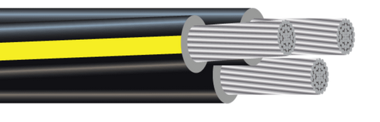 Southwire® Triplex Aluminum URD Cable, 0-Conductor, 1/0 AWG,