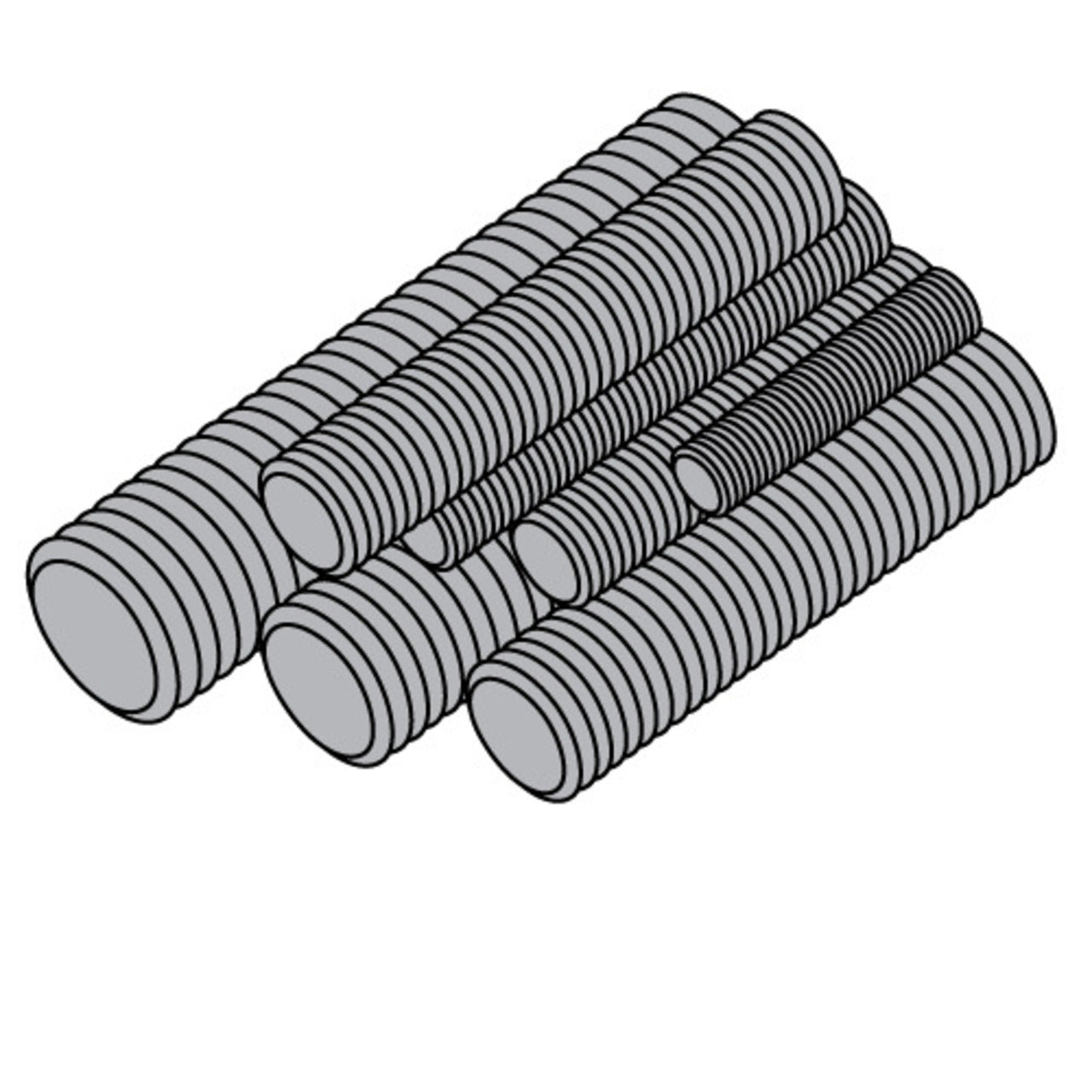 1/4-20 x 6ft Threaded Rod (All Thread), Zinc Plated
